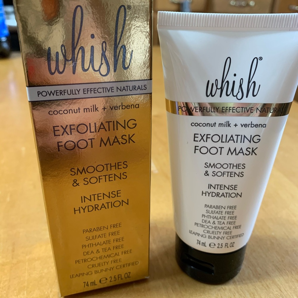 Exfoliating foot mask never opened